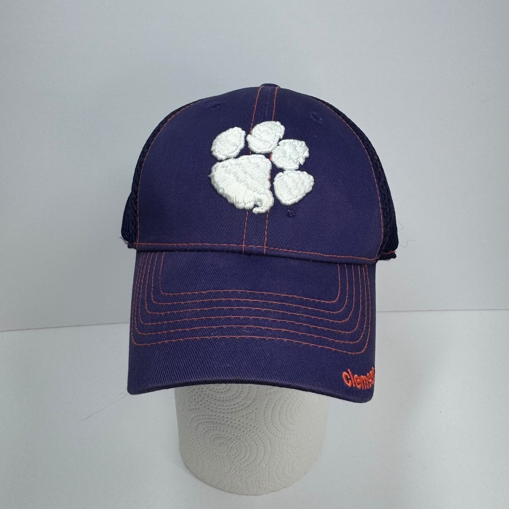 Clemson Tigers Hat‎ Cap Fitted New Era 39Thirty Adult Mesh Back Sz S/M